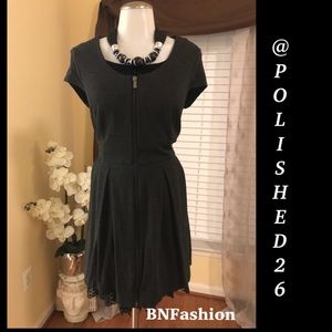 Ladies Zipper ALine Mini Dress